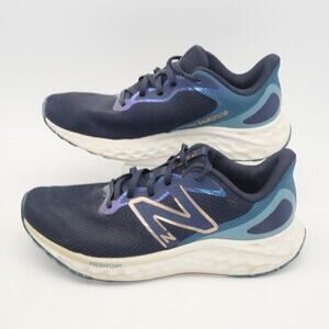 New Balance Women's 9 Fresh Foam Arishi V4 Shoes Sneakers Blue Gold NO Insoles